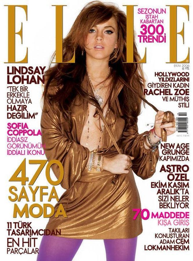ELLE TURKEY magazine side cover  October 2006